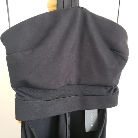 Dynamite black strapless dress with cutout and choker - Picture 3 of 7